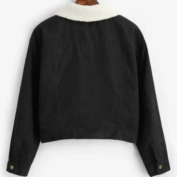 𝅺⭐️nwt ZAFUL Fuzzy Corduroy Jacket⭐️ - Picture 3 of 5